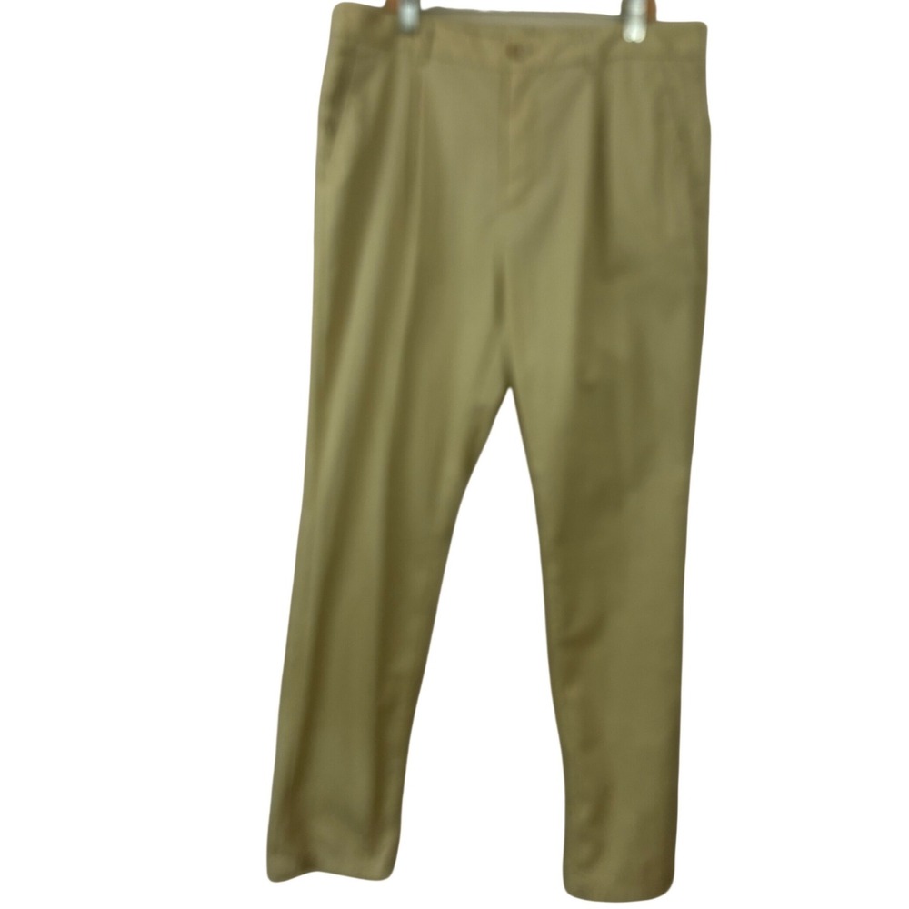 Massimo Dutti Pants Pleated Trouser Mens 35 Tan Chino Performance Designer Pants